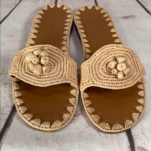 Carrie Forbes Raffia Slide. Worn once.